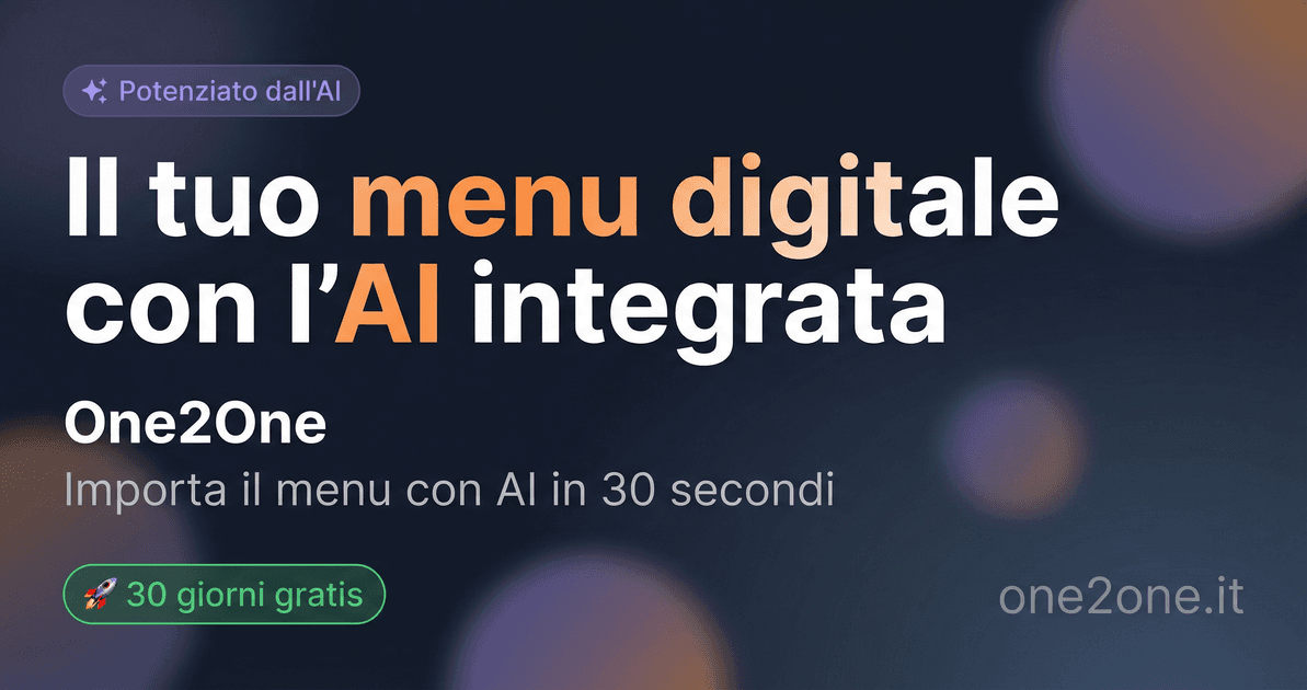 Menu Digitali per Ristoranti: Prezzi e Confronto delle Piattaforme Italiane (2026)